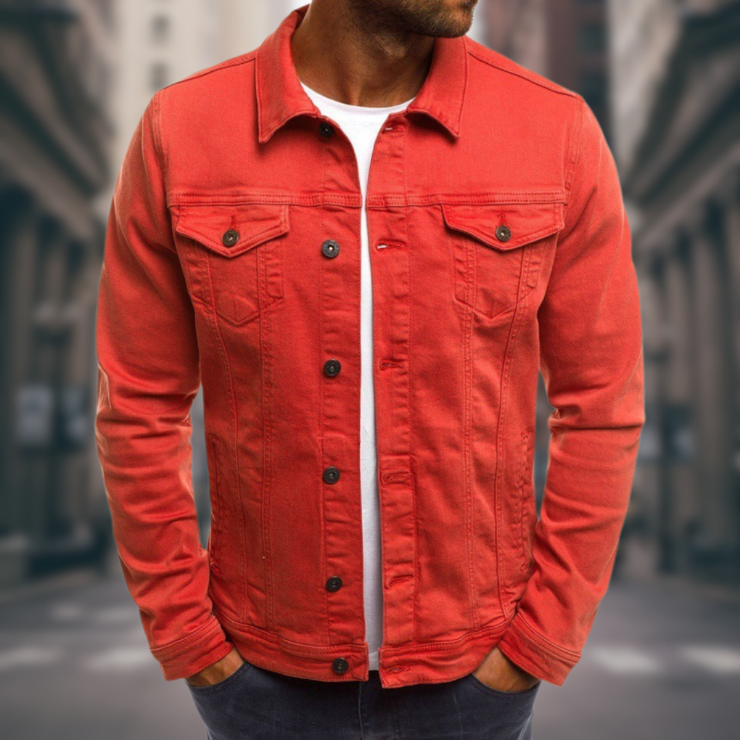 Trendy Freizeit-Jeansjacke für Herren
