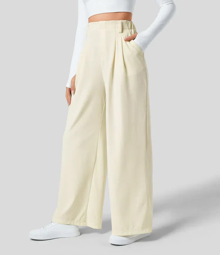 Wide-Leg Hosen | Polyester | Elegant und Bequem