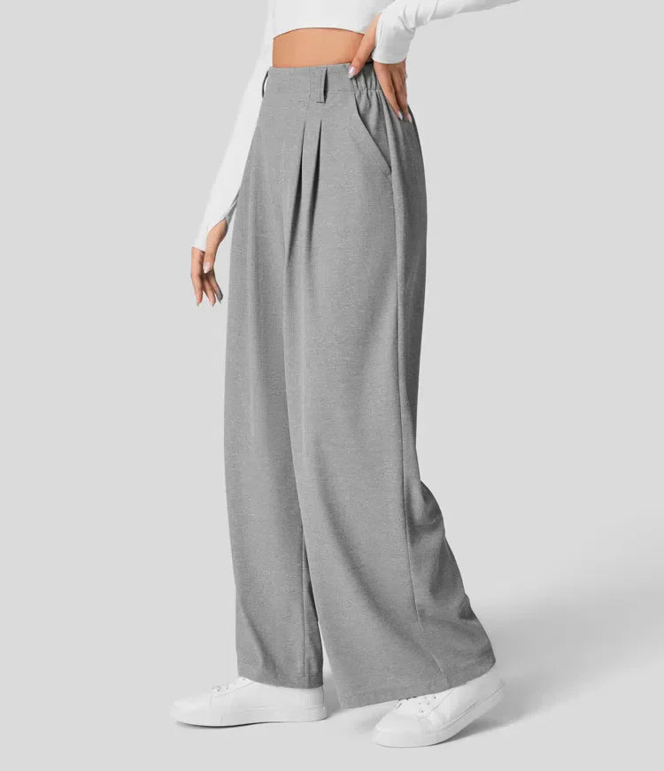 Wide-Leg Hosen | Polyester | Elegant und Bequem
