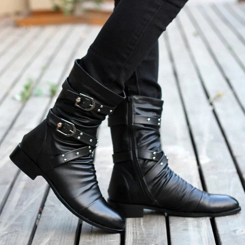 Gio - Herren Vintage Lederstiefel