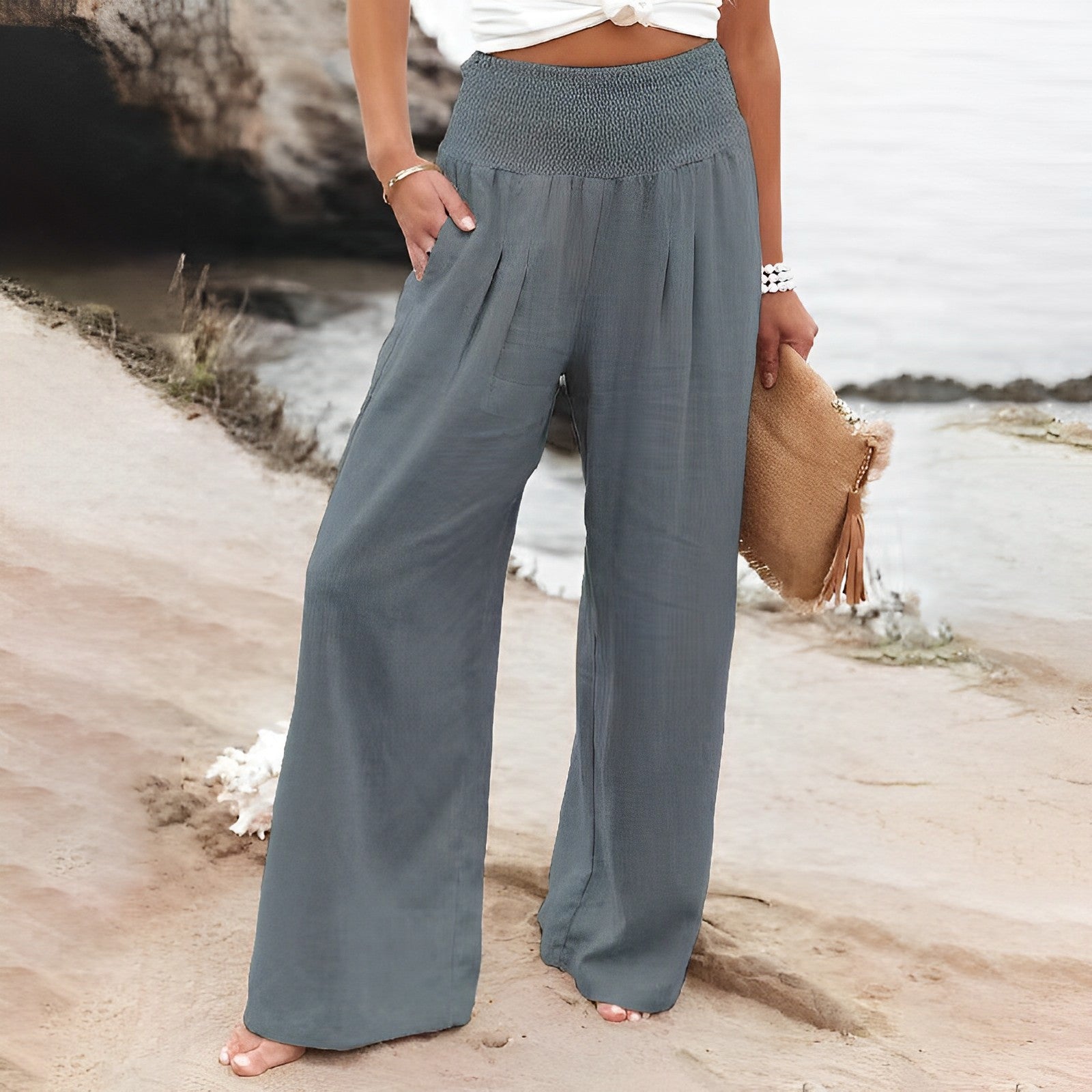 Weit geschnittene Sommerhose