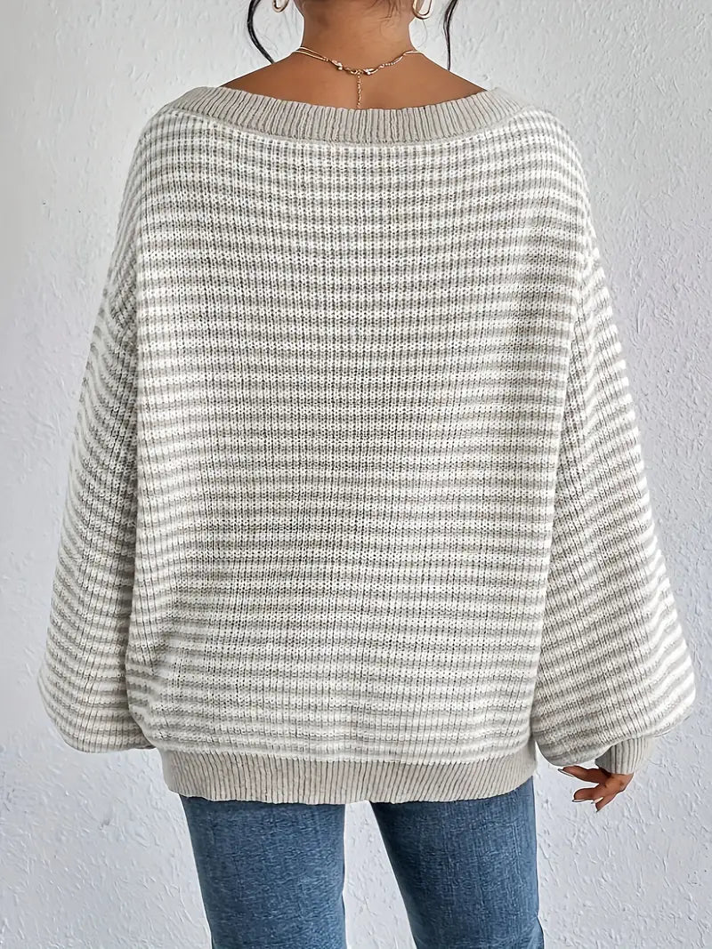 Elian | Gestreifter Pullover mit Rundhalsausschnitt, Freizeitpullover