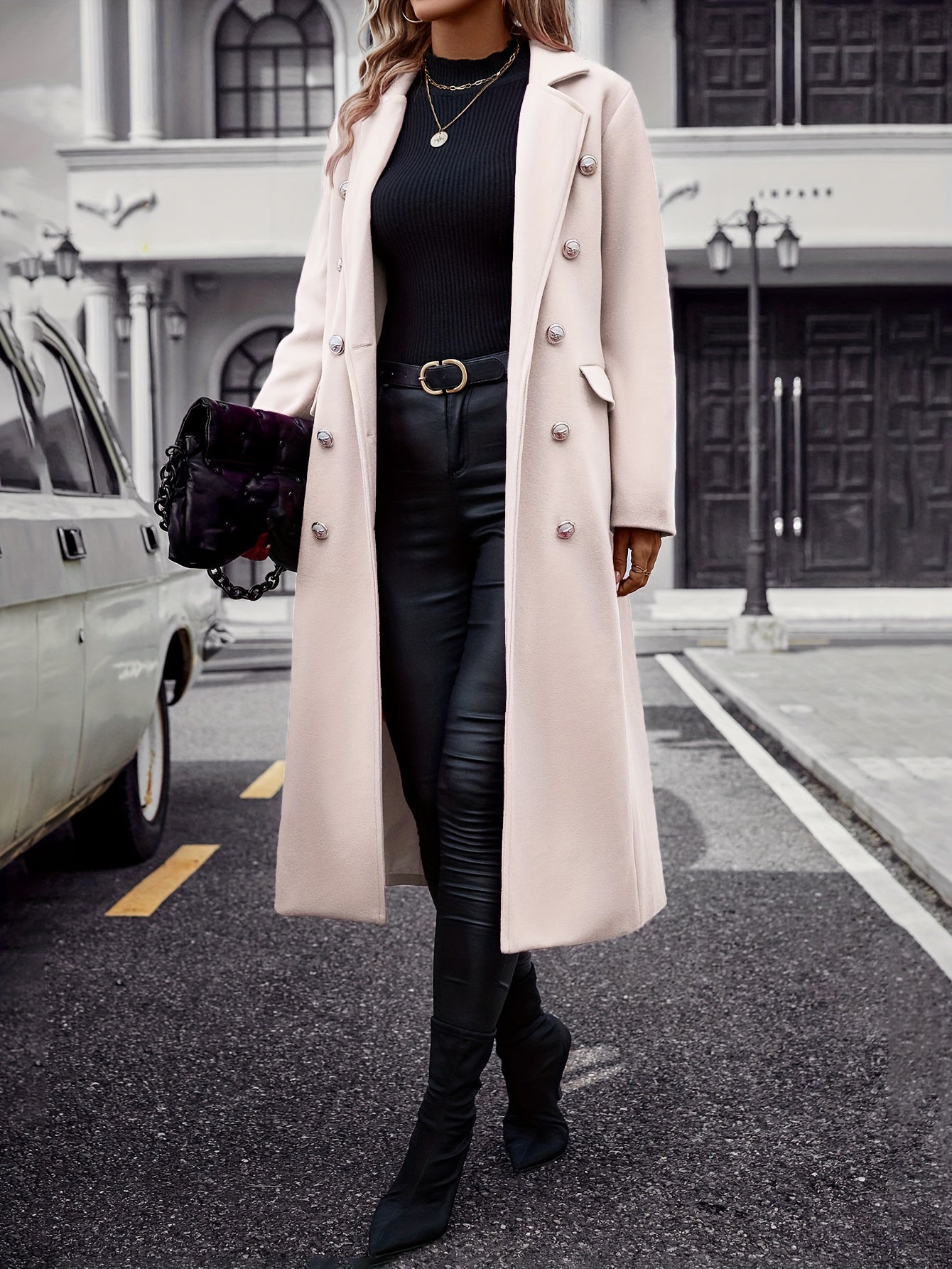 Jade - Schicker Herbst-/Winter-Doppellagiger Mantel für Damen