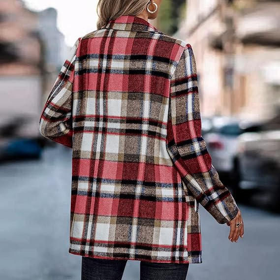 Langärmelige Oberbekleidung mit Revers im Vintage-Stil
