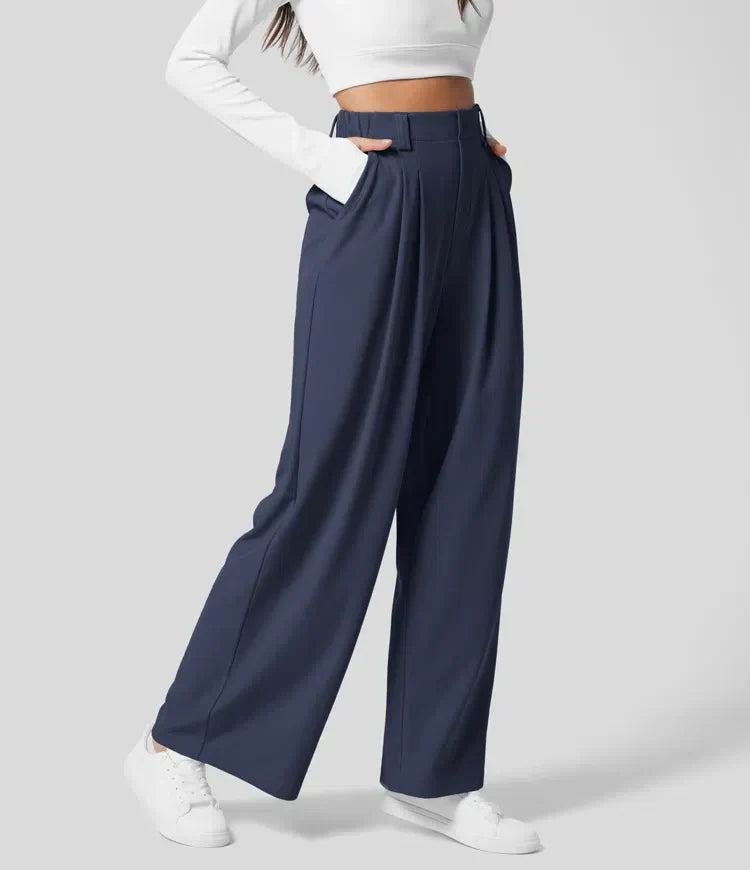 Wide-Leg Hosen | Polyester | Elegant und Bequem