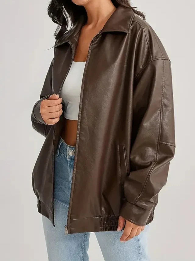 Adeylin | Elegante Damen-Lederjacke