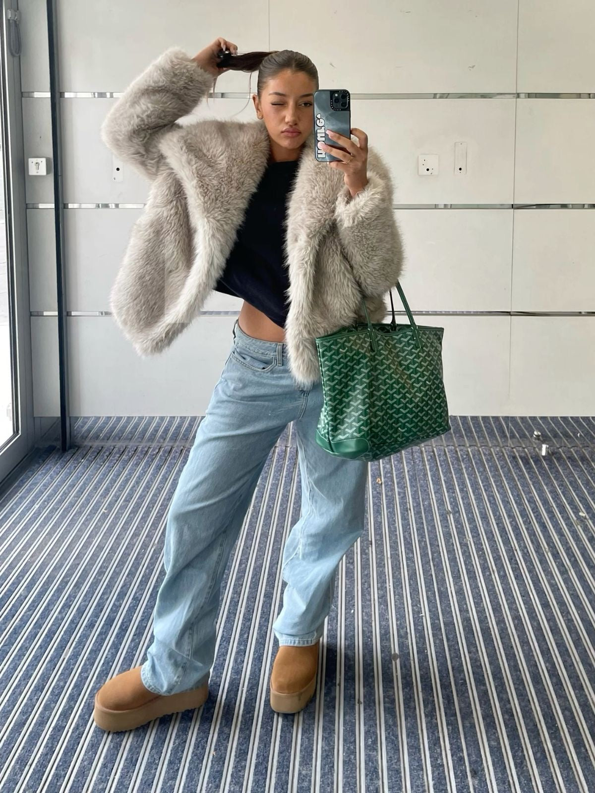 Mia | Eleganter Pelzmantel für Damen