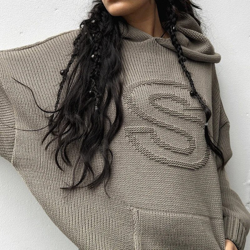 Affe| Hochwertiger Gestrickter Streetwear-Hoodie