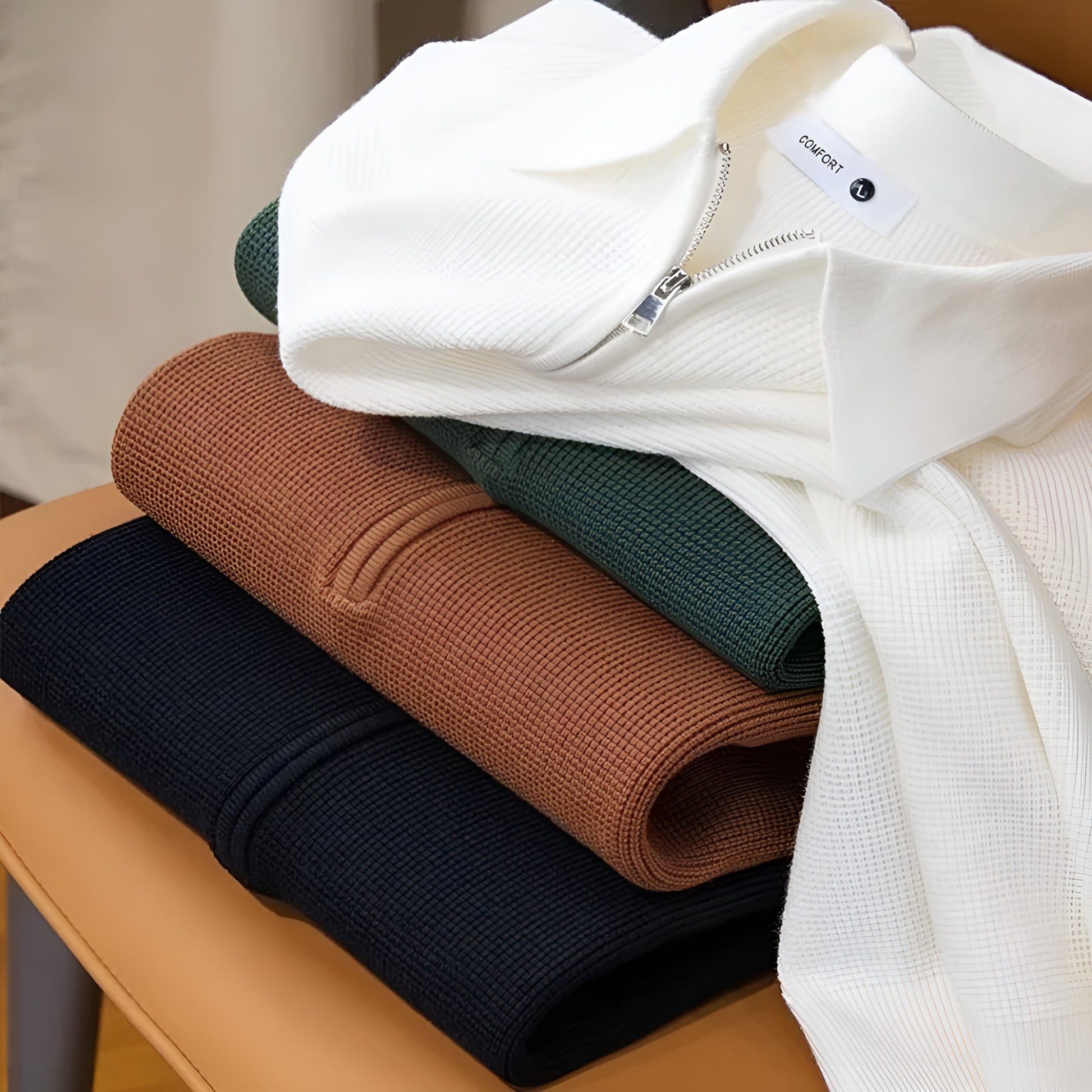 Weich gestricktes Freizeit-Poloshirt für Männer