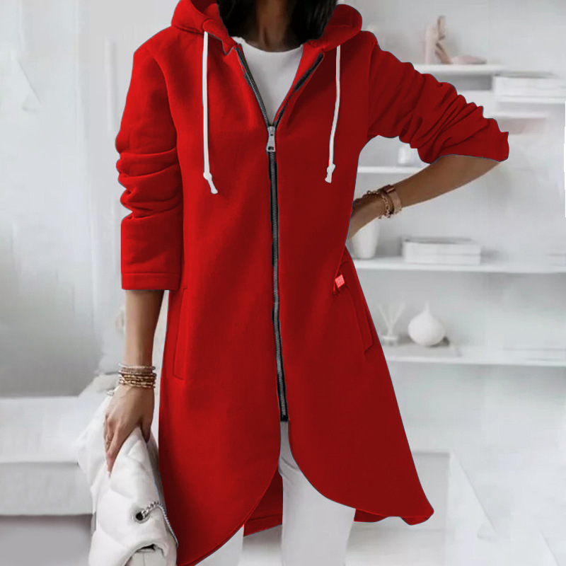Jacke mit Reißverschluss und Kapuze für Damen