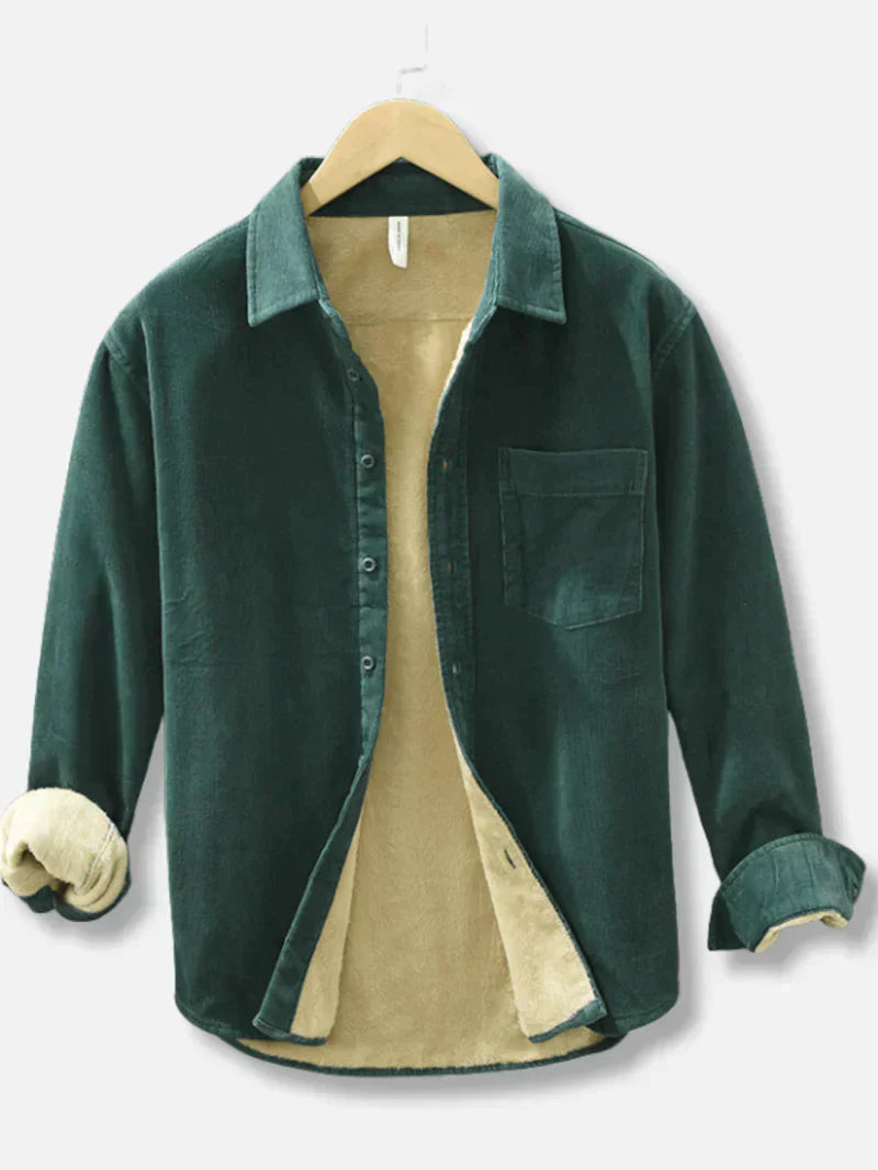 Richard - Lässige und Gemütliche Herbst Fleece-Cord Jacke für Herren