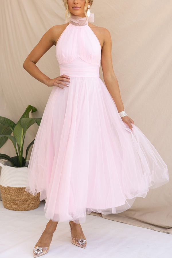 Helena | Elegantes Langes Kleid mit Bedecktem Rücken