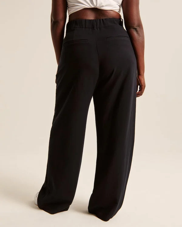 Lia - Hochtaillierte Weite Damen Hosen