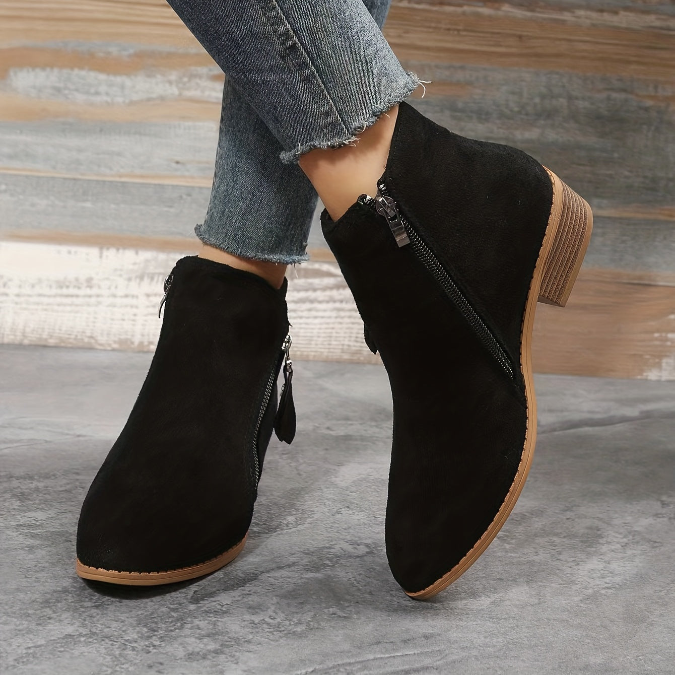 Klaudia | Stilvolle Stiefeletten mit einfachem Reißverschluss für Damen