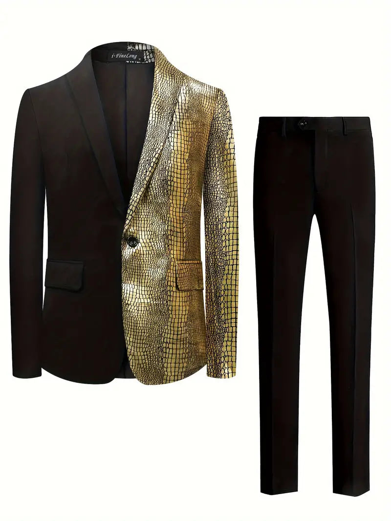 Formal glänzende Anzugjacke & Anzughose
