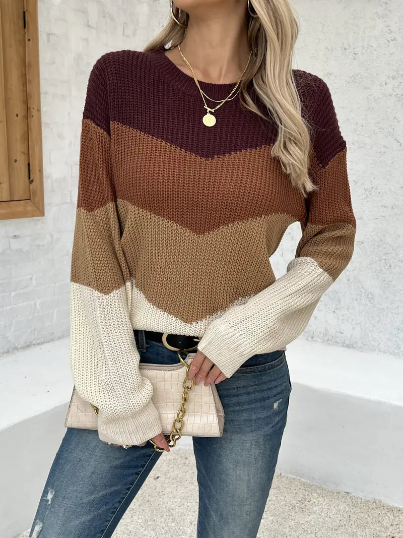 Caro - Bunter Crewneck-Pullover