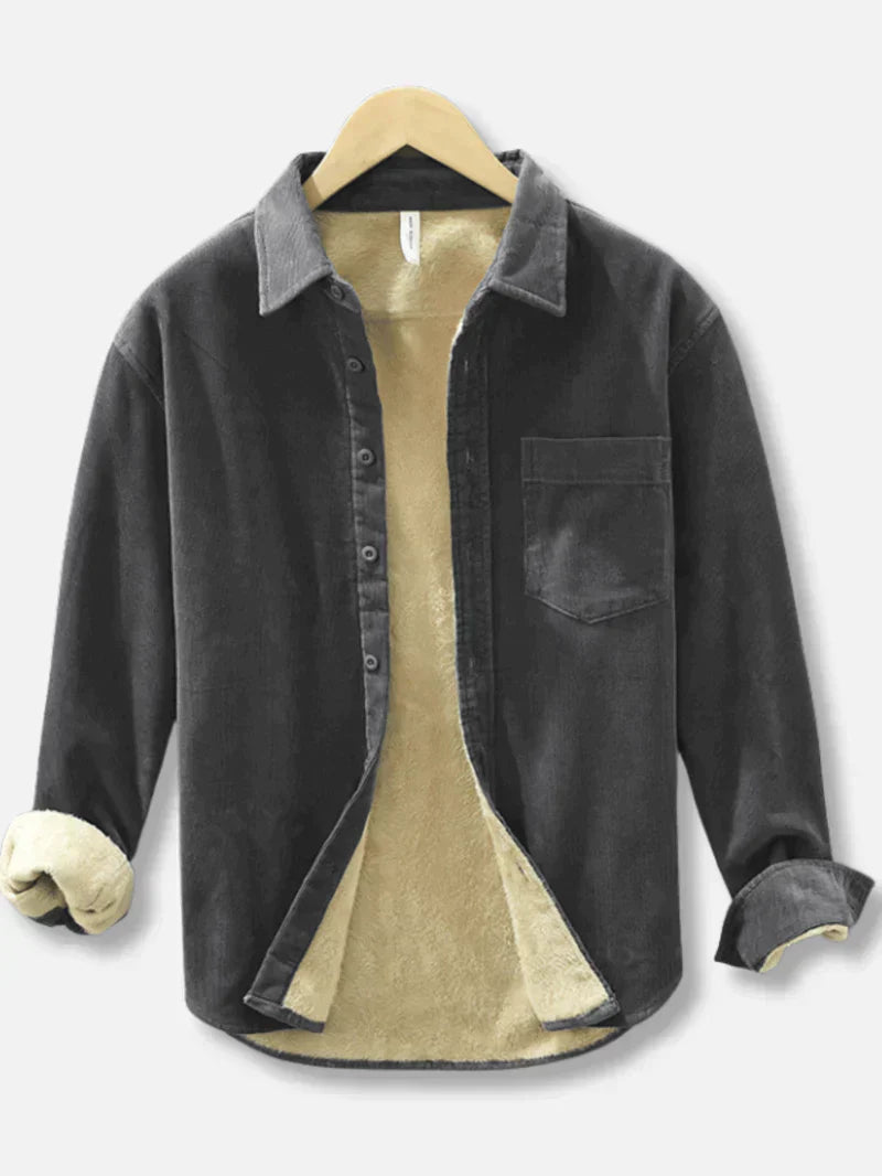 Richard - Lässige und Gemütliche Herbst Fleece-Cord Jacke für Herren