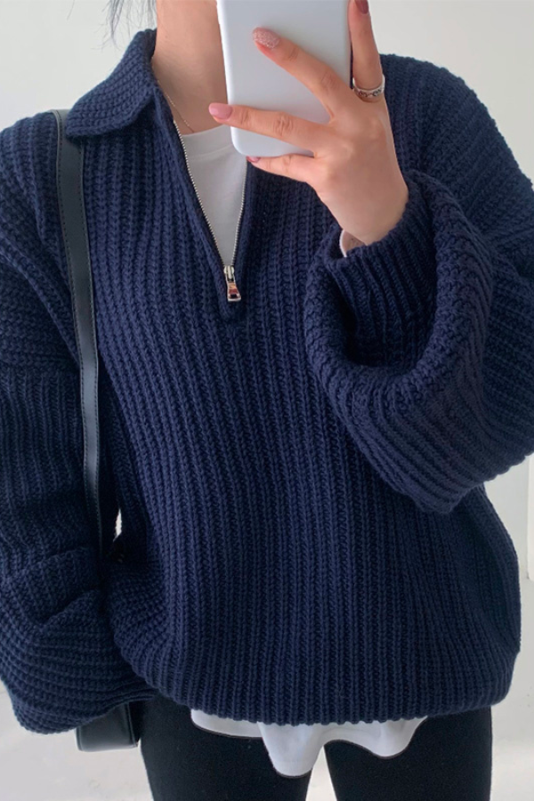 Madison - Lässiger und Warmer Winter-Reißverschluss-Pullover für Herren