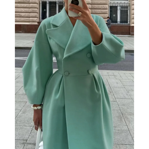 Zoen | Damen Chic Elegante Trenchcoat | Lang