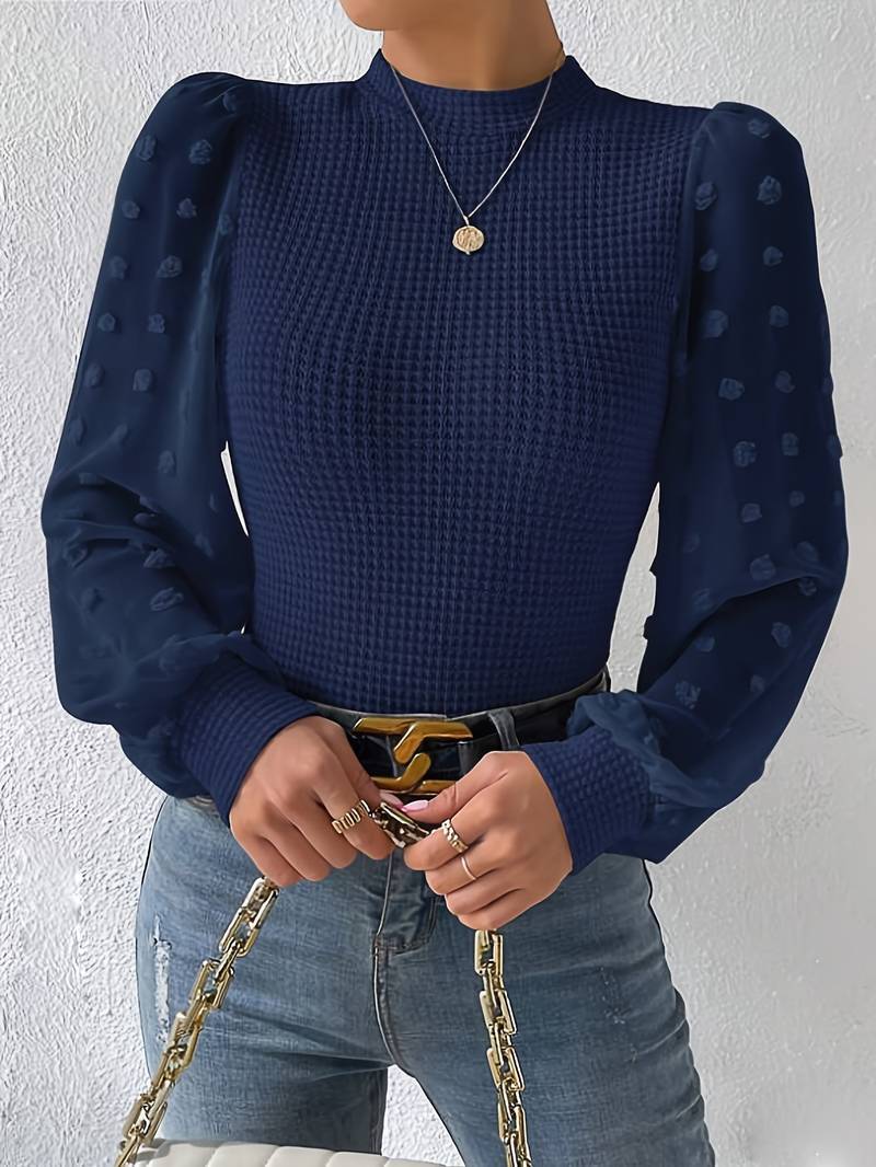 Langärmeliges Stricktop für Damen