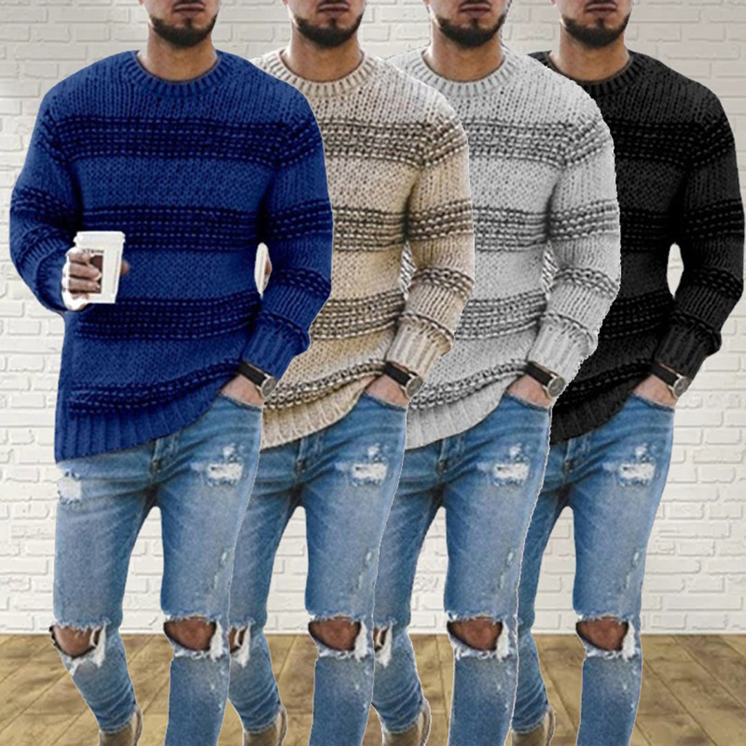 Lando - Der neue lÀssige gestreifte Strickpullover 2024