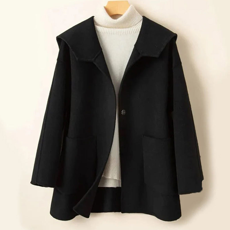 Elegante samtige Damen-Wolljacke