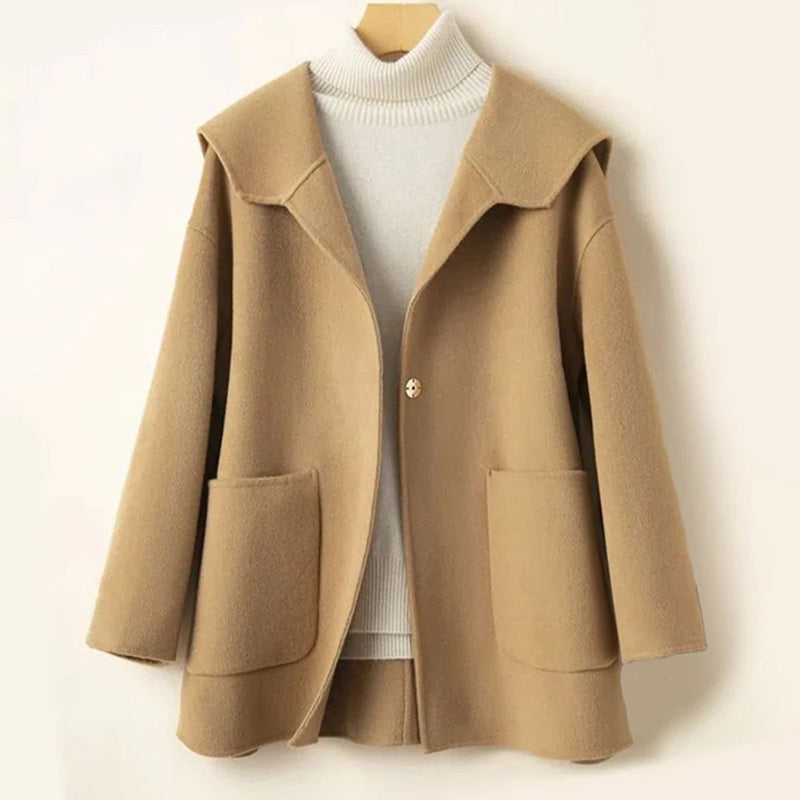 Elegante samtige Damen-Wolljacke