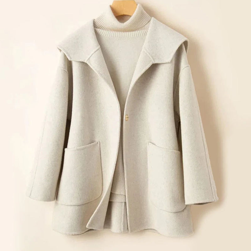 Elegante samtige Damen-Wolljacke
