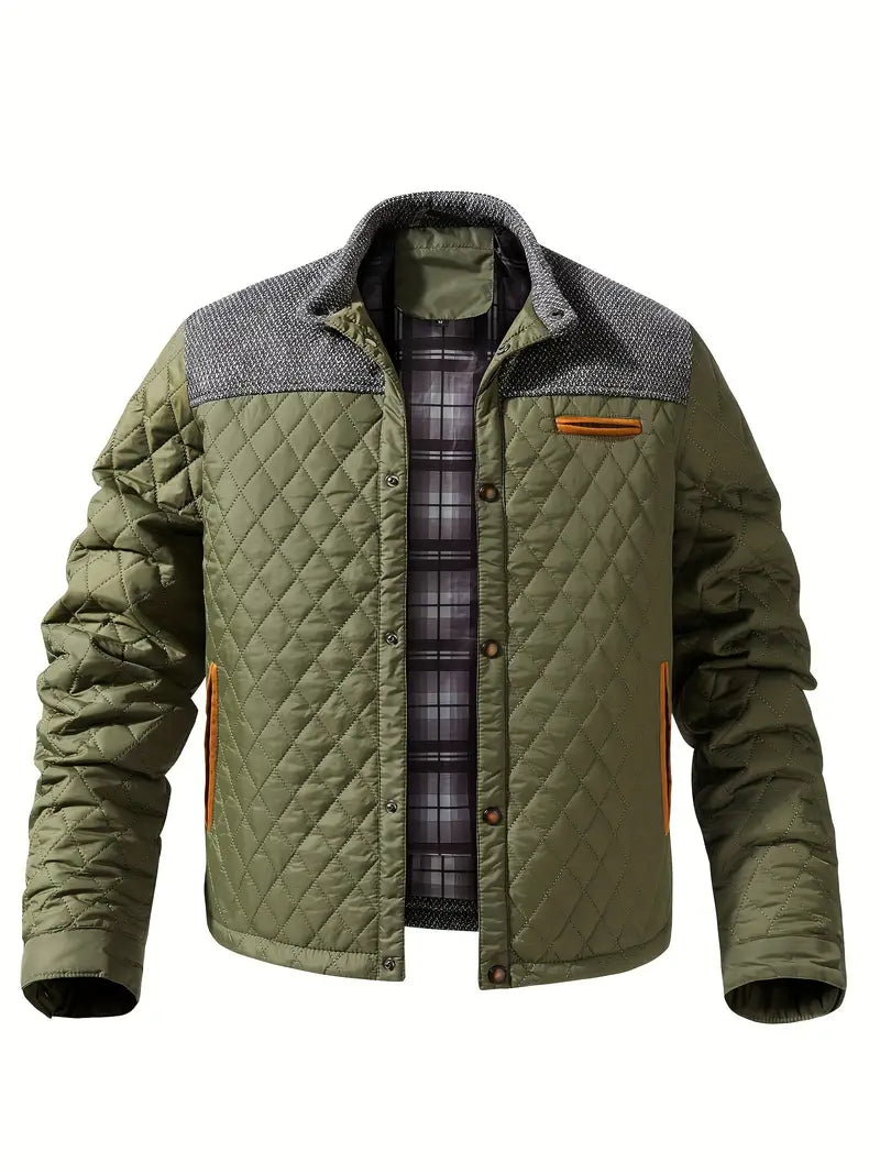 Wattierte herrenjacke mit stehkragen - Keith