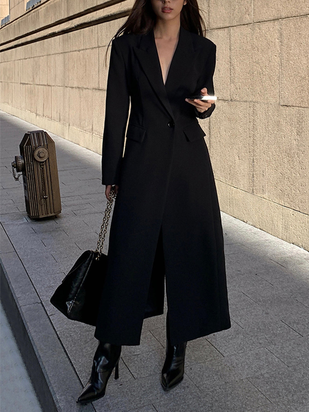 Celine | Eleganter Damen-Langer Trenchcoat