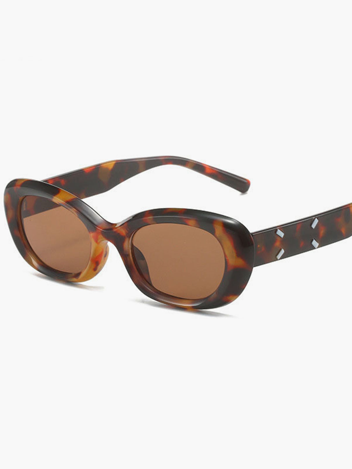 Wessa – Runde Sonnenbrille in Schildpattoptik