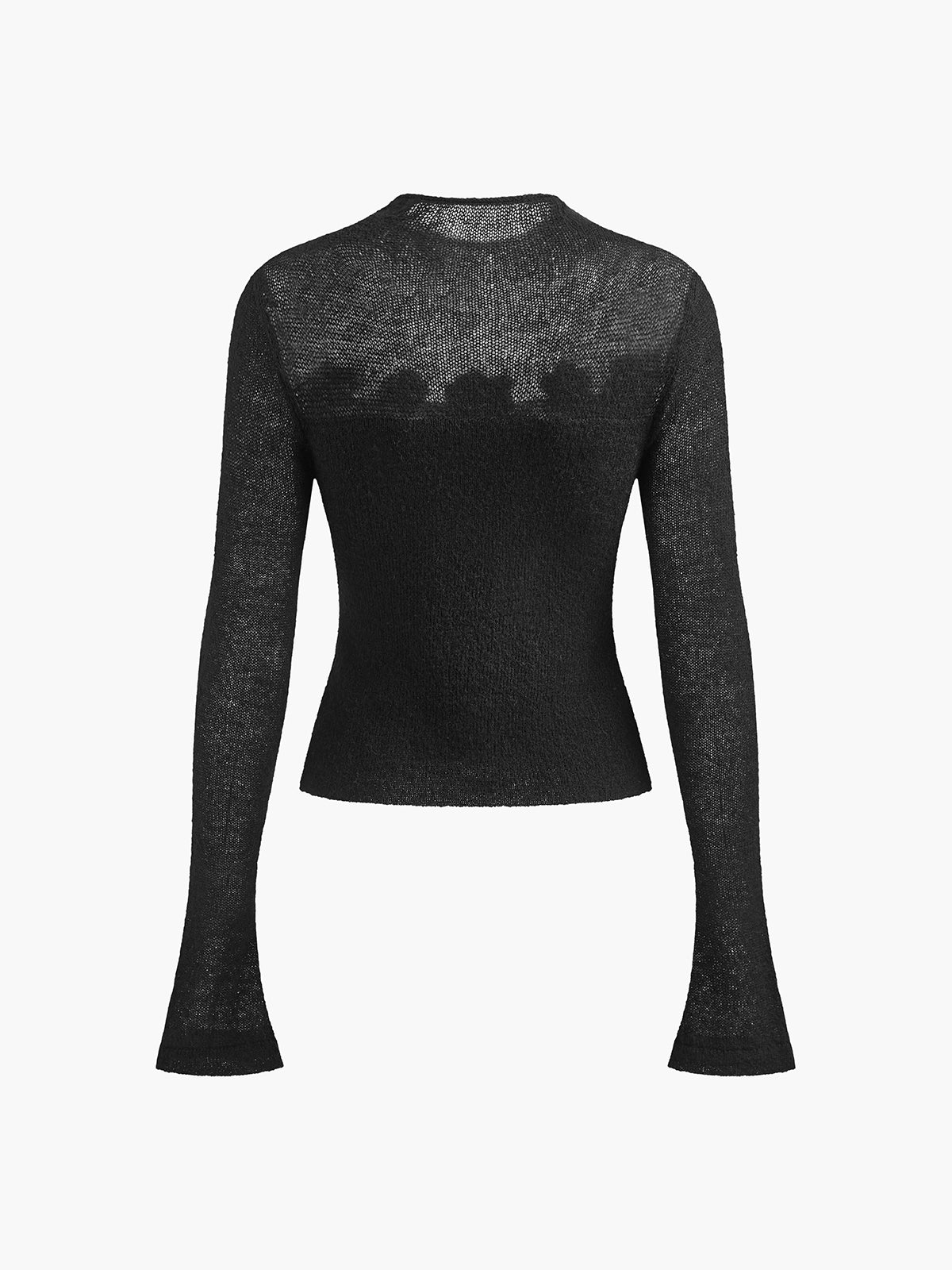 Zella | Floral Panel Soft Knit Design Damen Top