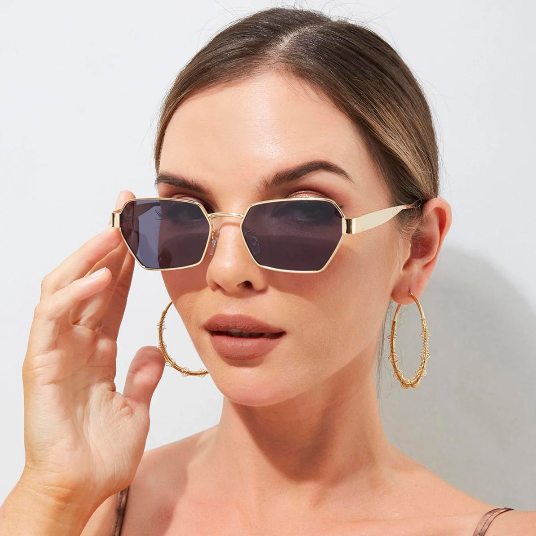 Hilda - Luxuriöse quadratische Sonnenbrille für Damen