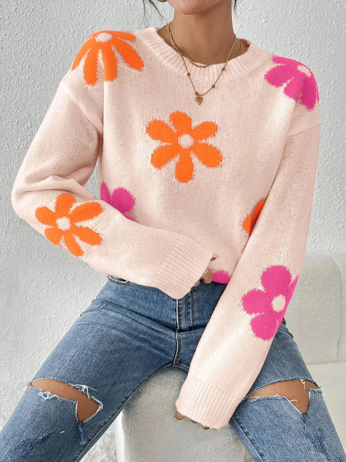 Joshi | Blütenpullover