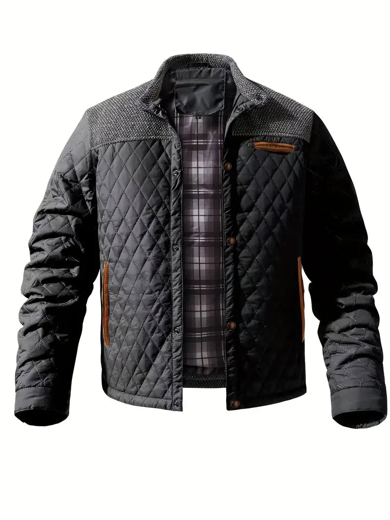 Wattierte herrenjacke mit stehkragen - Keith