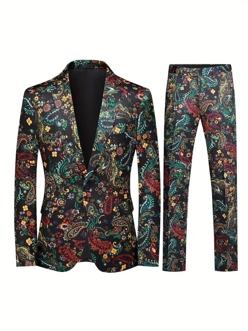 Klassisches Revers-Hemd mit Fake-Taschen & Slim Fit-Hose