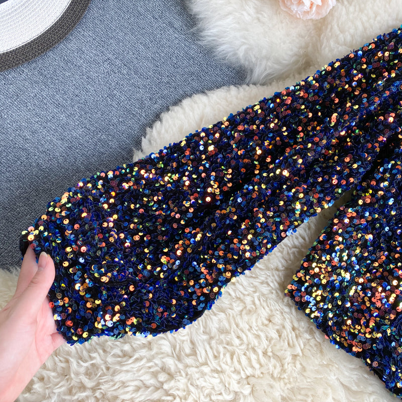 Dachma | Glitzerndes One-Shoulder-Top für Damen