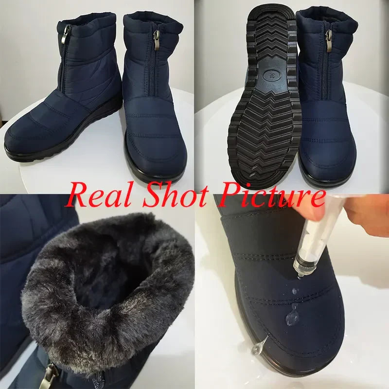 Wasserdichte Klettverschluss Schneestiefel
