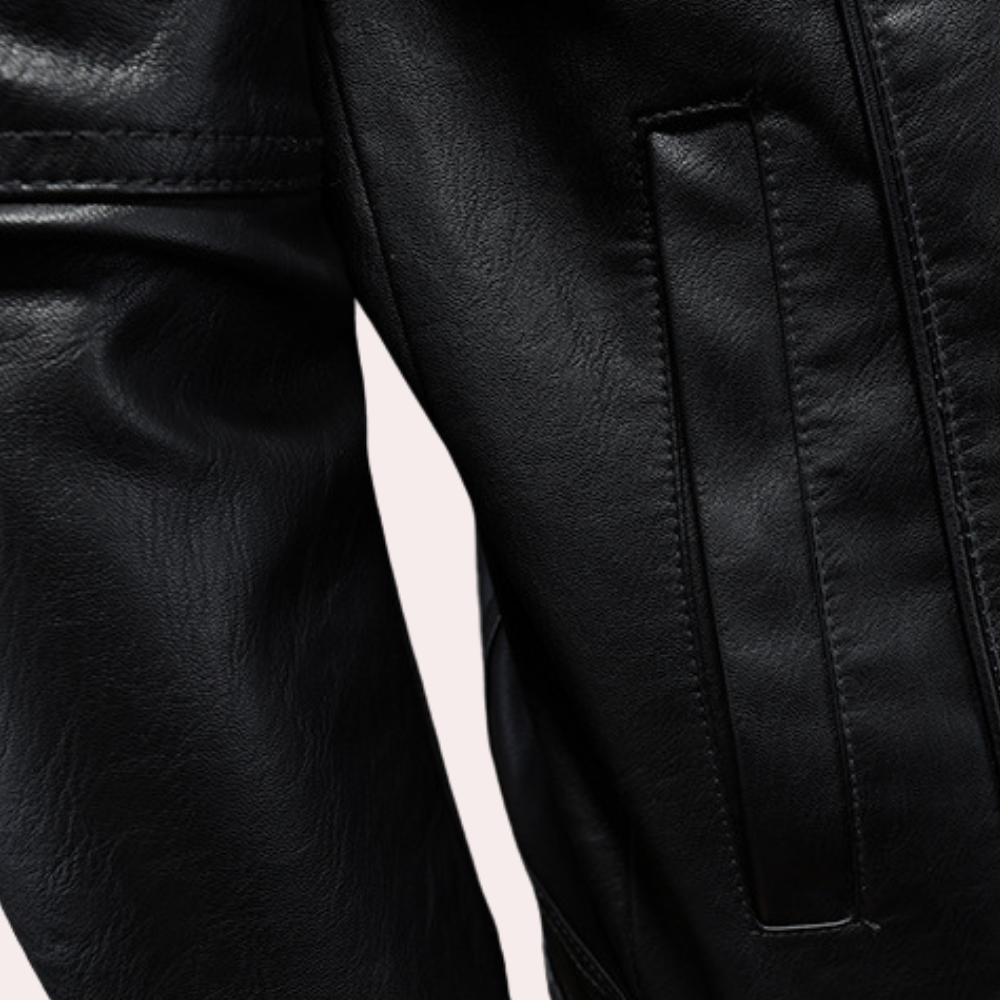 Stylisch - moderne bikerjacke für herren