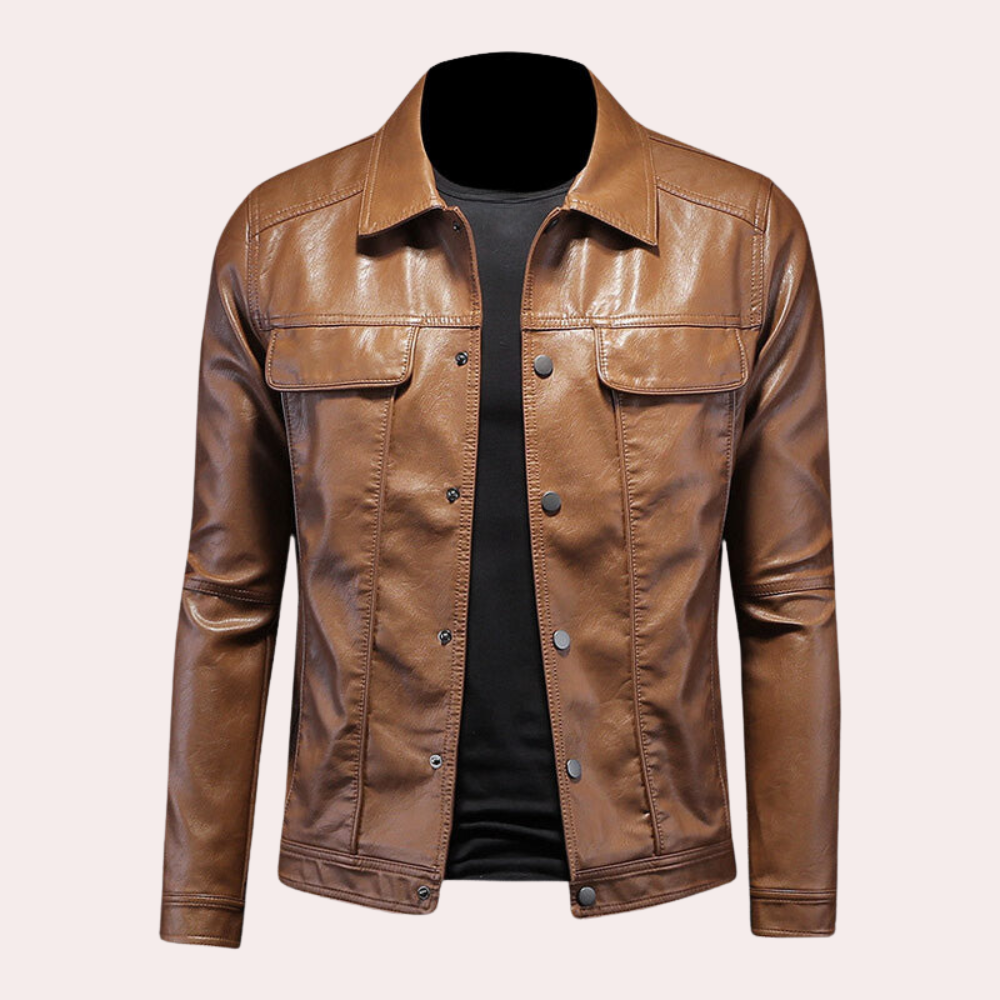 Stylisch - moderne bikerjacke für herren
