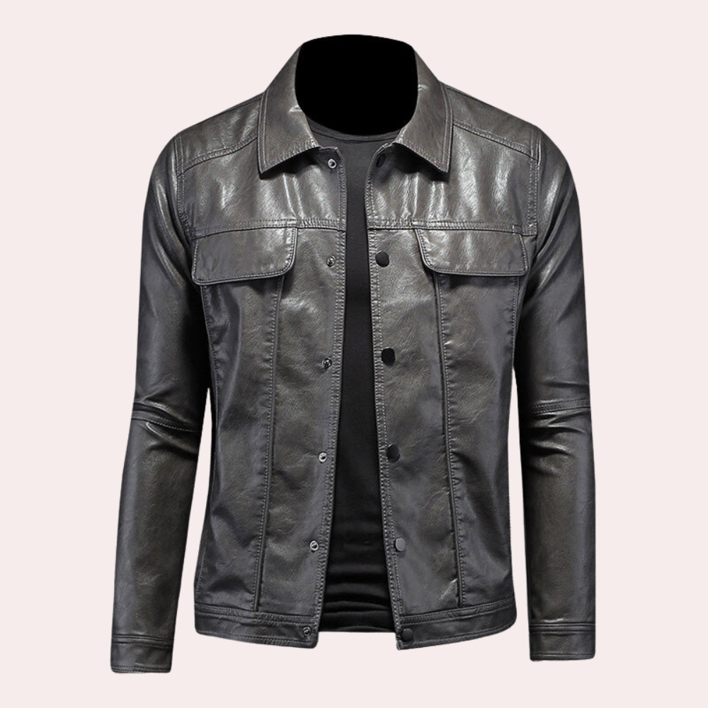 Stylisch - moderne bikerjacke für herren