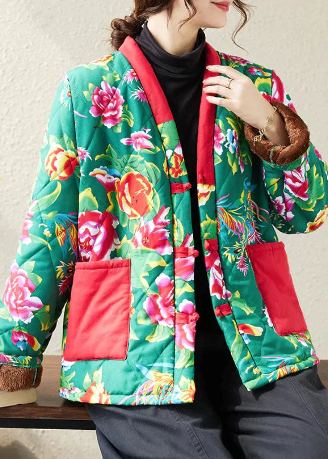 Cyrene - Jacke mit Blumenmuster für Damen