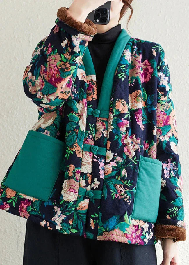 Cyrene - Jacke mit Blumenmuster für Damen