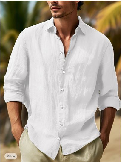 Fridolin | Herren Sommer Leinen hemd