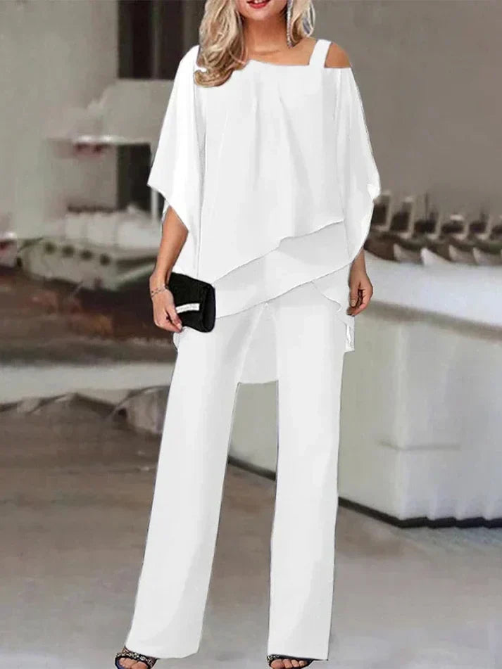 Wilma | Elegantes schulterfreies Design Zweiteiliges Set für Damen