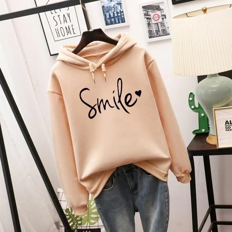 Karin - Fröhliches Lächeln Hoodie für Frauen
