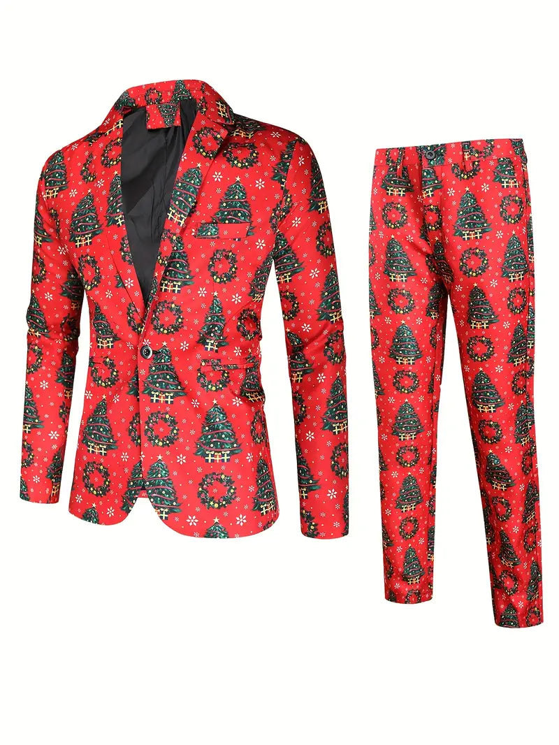 Print Anzugsjacke & Anzughose Anzugs-Set