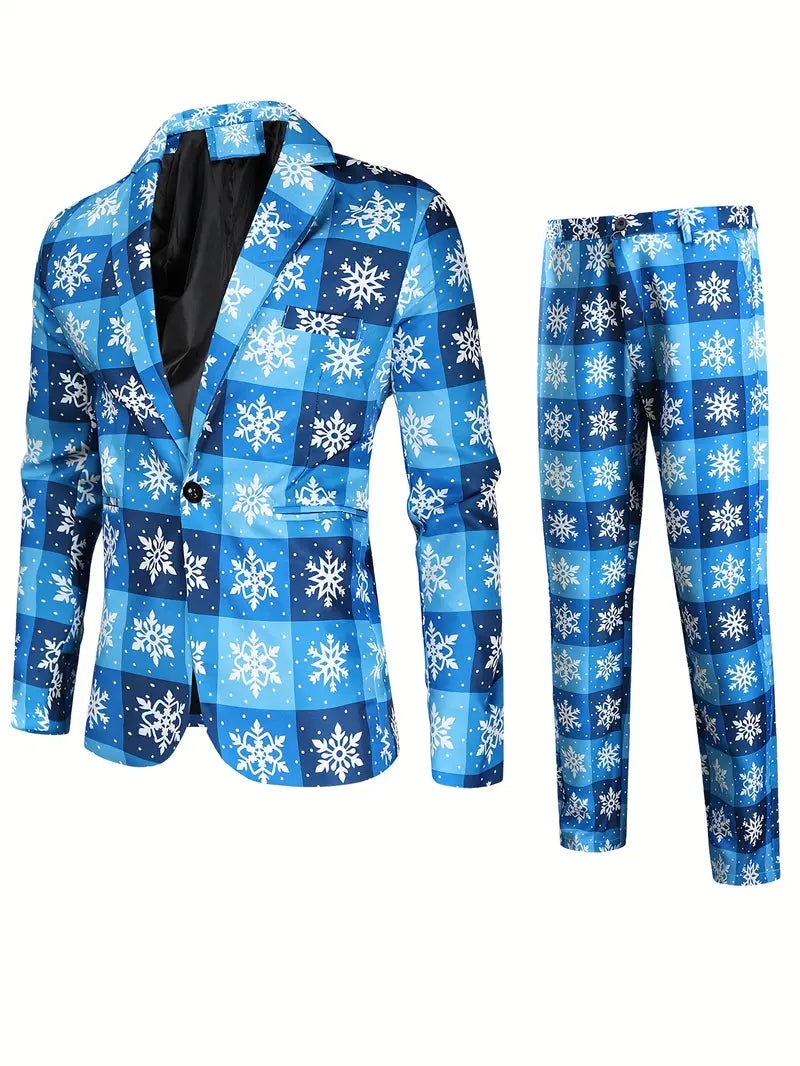 Print Anzugsjacke & Anzughose Anzugs-Set