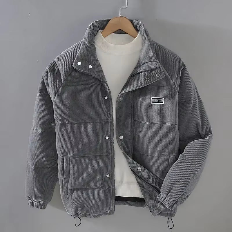Herren Cordstoff Steppjacke - Warm und Stylisch