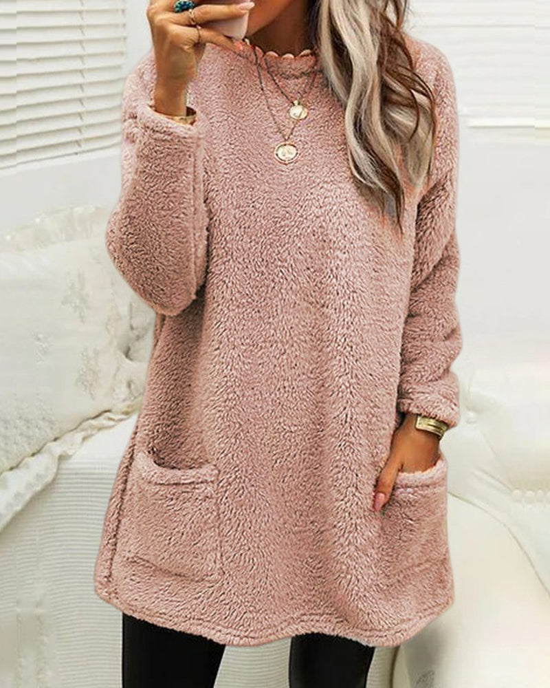 Weicher Pullover in Übergröße für Damen